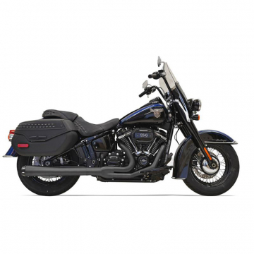 view Bassani 1S91RB Black Road Rage 2:1 Exhaust for Harley Softail Heritage/Deluxe '18-'21