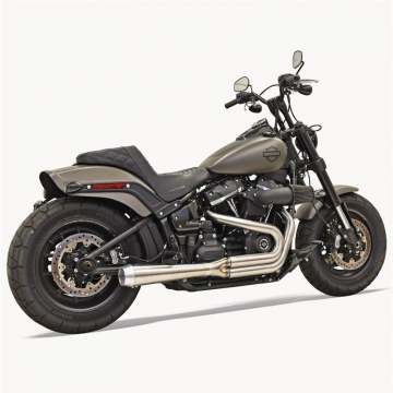 view Bassani 1S92SS Stainless Road Rage 2:1 Exhaust for Harley Softail Fat Bob & Slim '18-'21