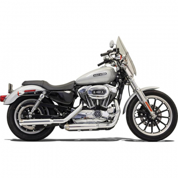 view Bassani 1X17F 3" Chrome Firepower Series Slip-on Exhausts for Harley Sportster '04-'13