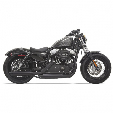 view Bassani 1X27SBB 3" Black Firepower Slip-on Exhausts for Harley Sportster '14-'20