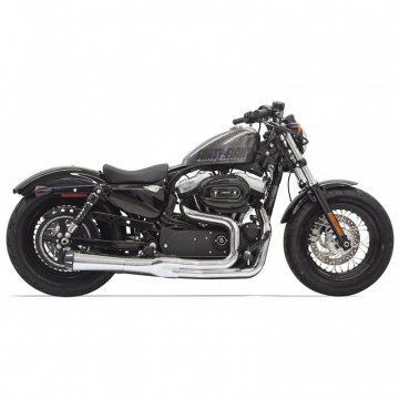 view Bassani 1X32R Chrome Road Rage II Mega Power Full Exhaust for Harley Sportster '14-'20