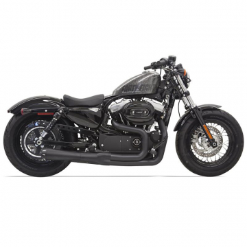 view Bassani 1X32RB Black Road Rage II Mega Power Full Exhaust for Harley Sportster '14-'20