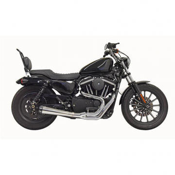 view Bassani 1X52R Chrome Road Rage 2:1 Full Exhaust for Harley Sportster (2004-2019)