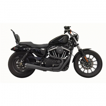view Bassani 1X52RB Black Road Rage 2:1 Full Exhaust for Harley Sportster (2004-2019)