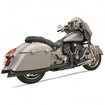 view Bassani 8C16BSB Black True Dual 2:2 Full Exhaust for Indian Roadmaster & Chieftain '15-