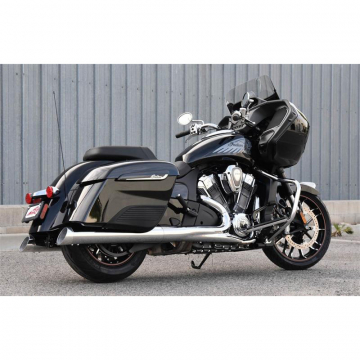 view Bassani 8C17S 4" Chrome Straight Slip-on Exhausts for Indian Chieftain models