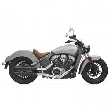 view Bassani 8S17BSB 3" Black Classic Slip-on Exhausts for Indian Scout '15-'16