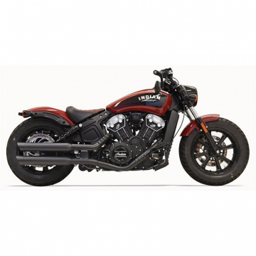 view Bassani 8S27BSB 3" Black Slip-on Exhausts for Indian Scout (2017-)