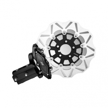 view NLC DB-60171 Drive Side Rear Brake Kit, 4 Piston for Harley Dyna, Softail, V-Rod models