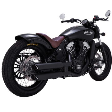 Vance & Hines 48323 3" Twin Slash Slip-ons, Black for Indian Scout '15-'22