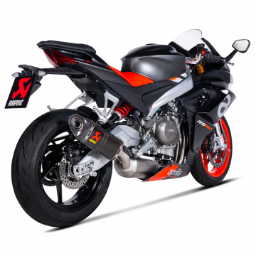 view Akrapovic S-A6R4-HAPC Racing Line Full Exhaust, Carbon Fiber for Aprilia Tuono/RS 660 '21-