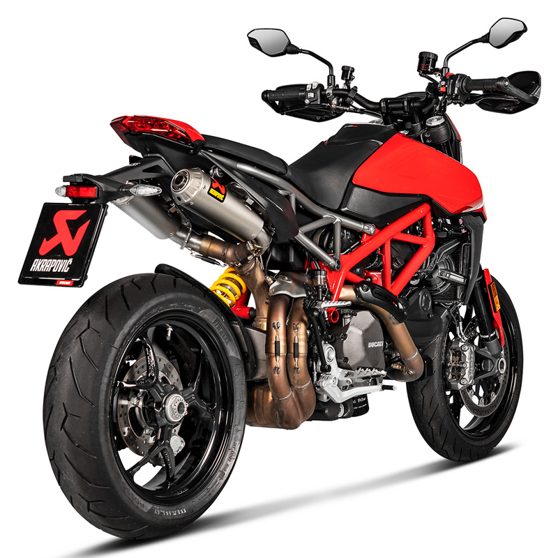 Akrapovic S D So Hcbt Slip On Line Exhausts Titanium For Ducati Hypermotard Sp