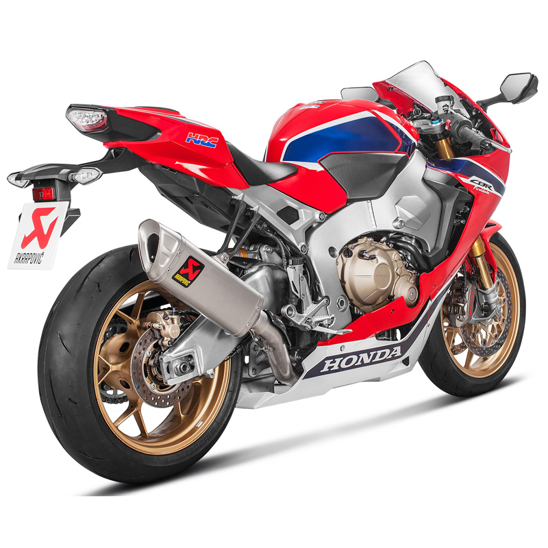 Akrapovic S-H10R8-APLT Racing Line Full Exhaust, Titanium for Honda ...