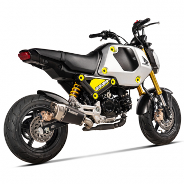 view Akrapovic S-H125SO4-ASZTBL Slip-on Line Exhaust, Black for Honda MSX125 Grom '22-