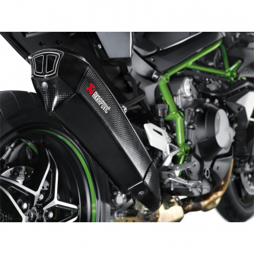 view Akrapovic S-K10SO15-HX2C Slip-on Line Exhaust, Carbon for Kawasaki Ninja H2 '15-'20