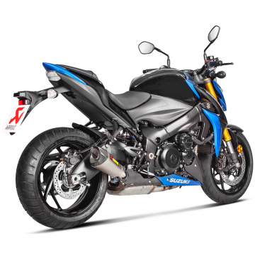 view Akrapovic S-S10SO11-HASZ Slip-on Line Tapered Exhaust, Silver for Suzuki GSX-S1000/F '15-'20