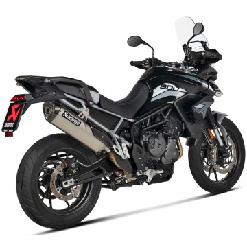 view Akrapovic S-T9SO3-HRT Slip-on Line Exhaust, Titanium for Triumph Tiger 850/900 models '20-