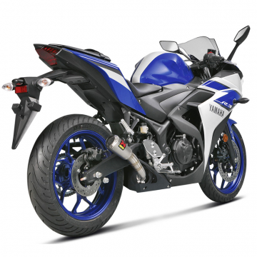 view Akrapovic S-Y2SO11-AHCSS Slip-on Line Exhaust, Stainless Steel for Yamaha YZF-R3 '15-'21