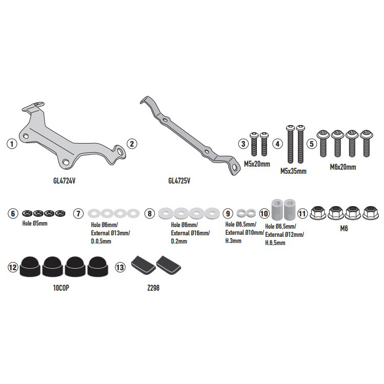 Givi A A Specific Windshield Fitting Kit For Bmw F R Accessories International