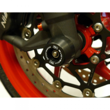 view Evotech PRN011884 Front Axle Sliders for Triumph Street Triple R/RX models