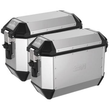 Givi ALA36APACK2 Trekker Alaska Monokey Side Cases Silver, 36 Liter