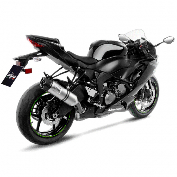 view LeoVince 14306E LV One Evo Slip-on Exhaust, Stainless for Kawasaki Ninja ZX-6R '19-'21