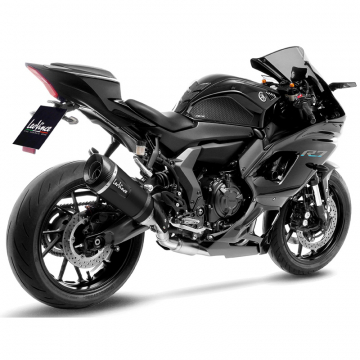 view LeoVince 14405SB Factory S Full Exhaust, Black for Yamaha YZF-R7 (2022-)