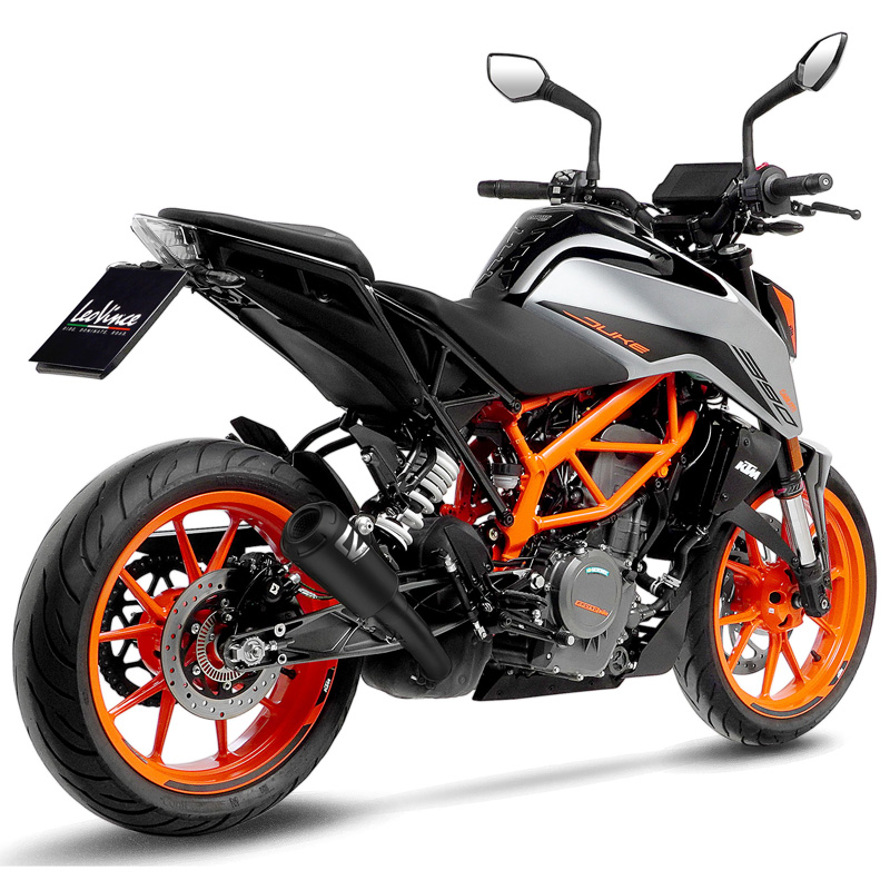 Leovince Fb Lv Full Black Slip On Exhaust For Ktm Duke Accessories