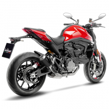 view LeoVince 15260B LV-10 Black Slip-on Exhaust for Ducati Monster 937/+ (2021-)