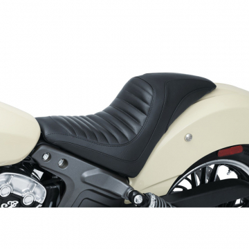 view Mustang 76305 John Shope Solo Seat, Black for Indian Scout '15-'21