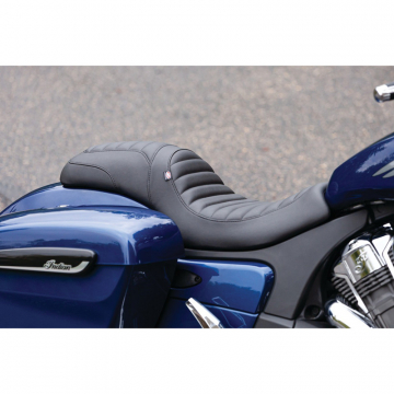 view Mustang 82301 Fastback One-Piece Seat, Black for Indian Challenger '20-'22