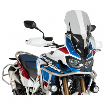 view Puig 3714H Adjustable Touring Windshield, Smoked for Honda CRF1000L Africa Twin '16-'19