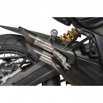 view QD ADUC0570021-2 Power Gun Slip-on Exhaust, Stainless Steel for Ducati Multistrada V2 '22-