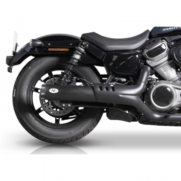 view V-Performance AHAR0320031 Euro 5 Slip-on Exhaust, Revolver Dark for Harley Nightster '22-