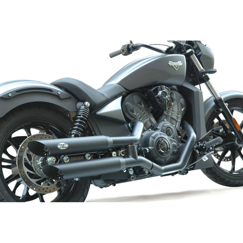 V-Performance AVIC0040002 Euro 4 Twin Exhausts, Slash Cut Dark for ...