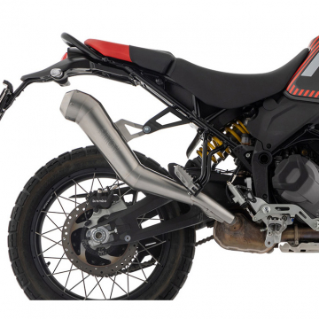 Arrow 72504DR Dakar Replica Homologated Exhaust, Nichrome for Ducati DesertX '22-