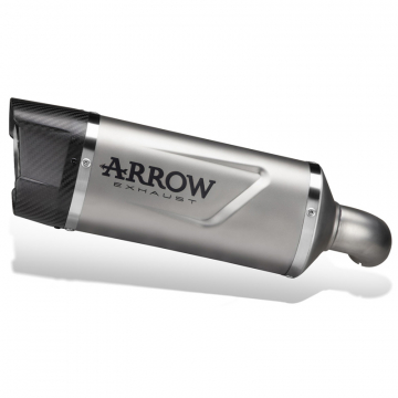 view Arrow 72644AK Indy Race Evo Slip-on Exhaust, Aluminum for Benelli TRK502X (2021-)