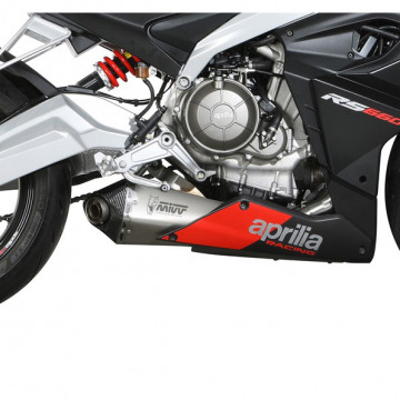 view Mivv A.014.LDRX Delta Race Full Exhaust, Stainless for Aprilia RS/Tuono 660 '20-