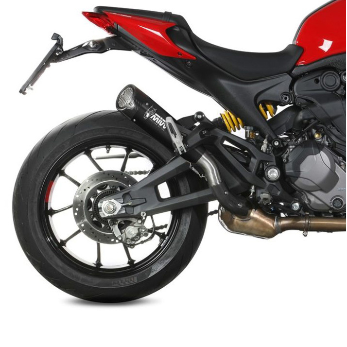 Mivv D Lc B X M Slip On Exhaust Black Steel For Ducati Monster Accessories