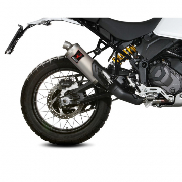 view Mivv D.053.LDKT Dakar Slip-on Exhaust, Titanium for Ducati DesertX '22-