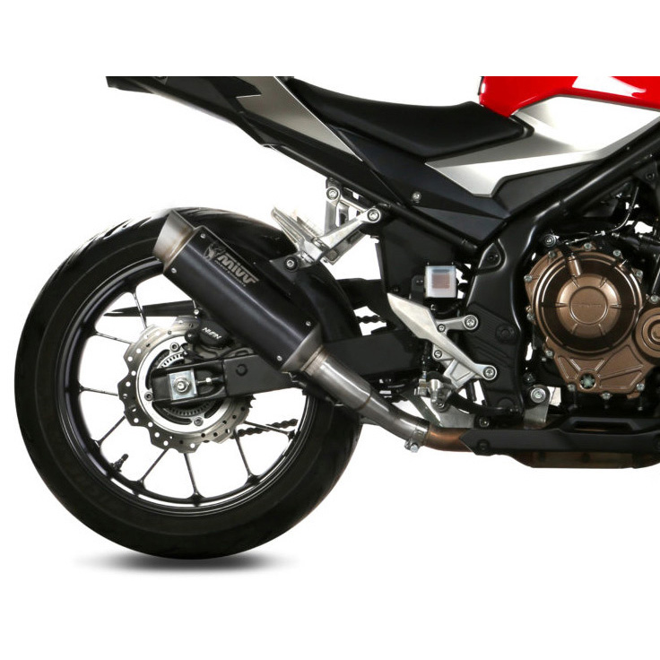 Mivv H.075.LXBP GP Pro Slip-on Exhaust, Black Steel for Honda CB500F ...