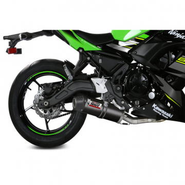 view Mivv K.044.L3C Oval Full Exhaust, Carbon for Kawasaki Ninja 650/Z650 '17-