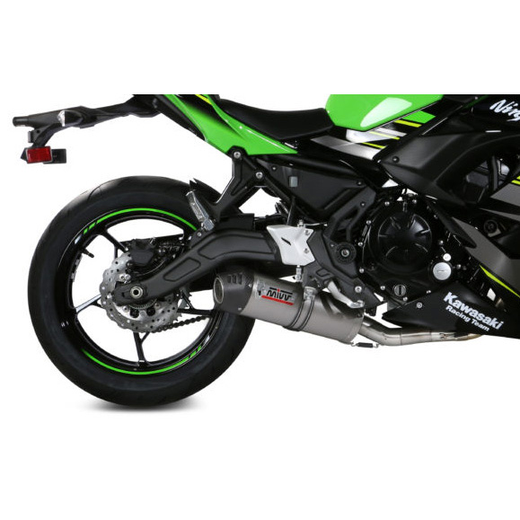 Mivv K L C Oval Full Exhaust Titanium Carbon For Kawasaki Ninja