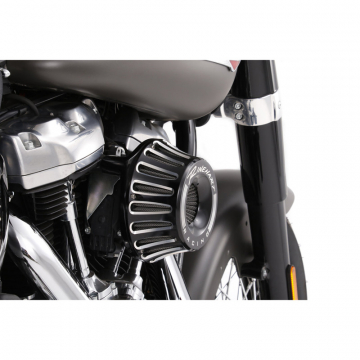 view Rinehart 910-0101 Moto Series Inverted Air Cleaner Black for Harley Twin Cam '08-'16