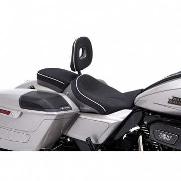 view Corbin HD-23-CVO-S-E Classic Solo Seat, Heated for Harley CVO Road/Street Glide '23-