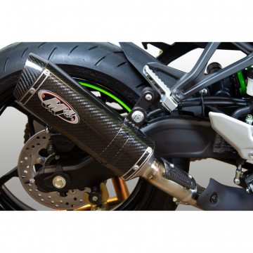 view M4 KA4414 X96 Carbon Slip-on Exhaust for Kawasaki ZX-4RR (2024-)