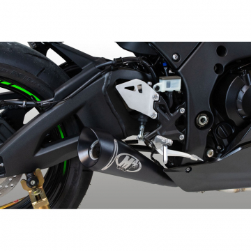 view M4 KA9932-GP19 Full System Exhaust, Black GP19 Muffler for Kawasaki ZX-10R (2021-)