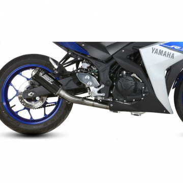 view Mivv X.YA.0008.SM3C Evo Full Exhaust, Carbon for Yamaha YZF-R3 (2015-)