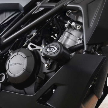 view R&G CP0522BL Aero Style Crash Protectors, Black for Honda CB125R '21-