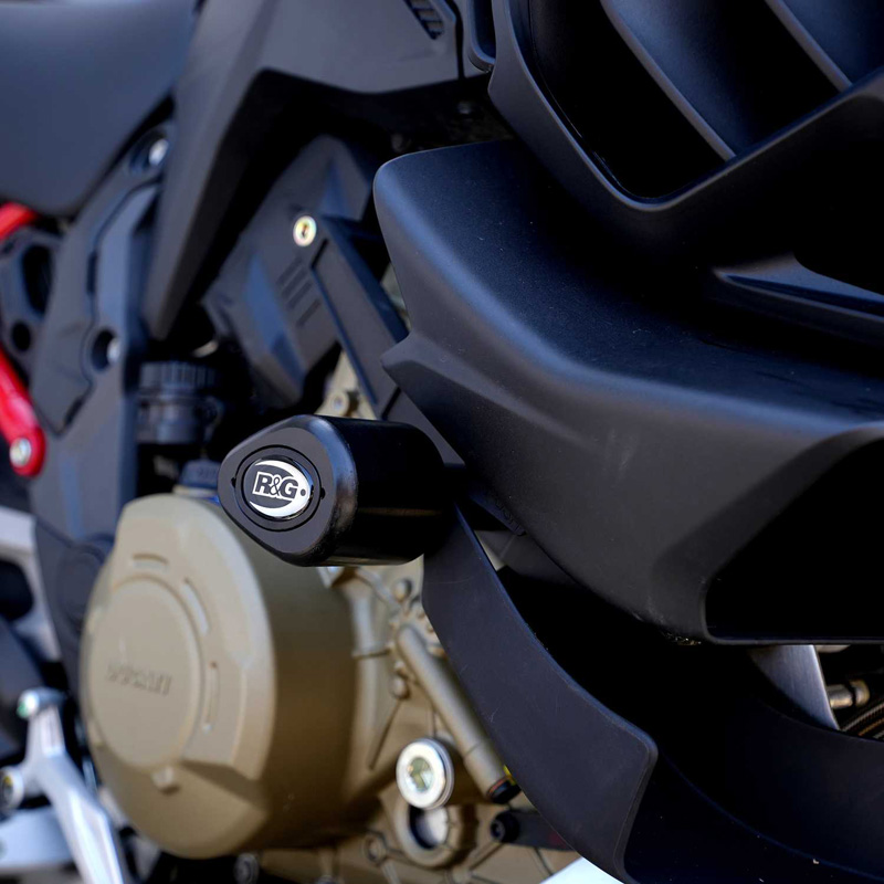 R&G CP0565BL Aero Style Crash Protectors, Black for Ducati Multistrada ...